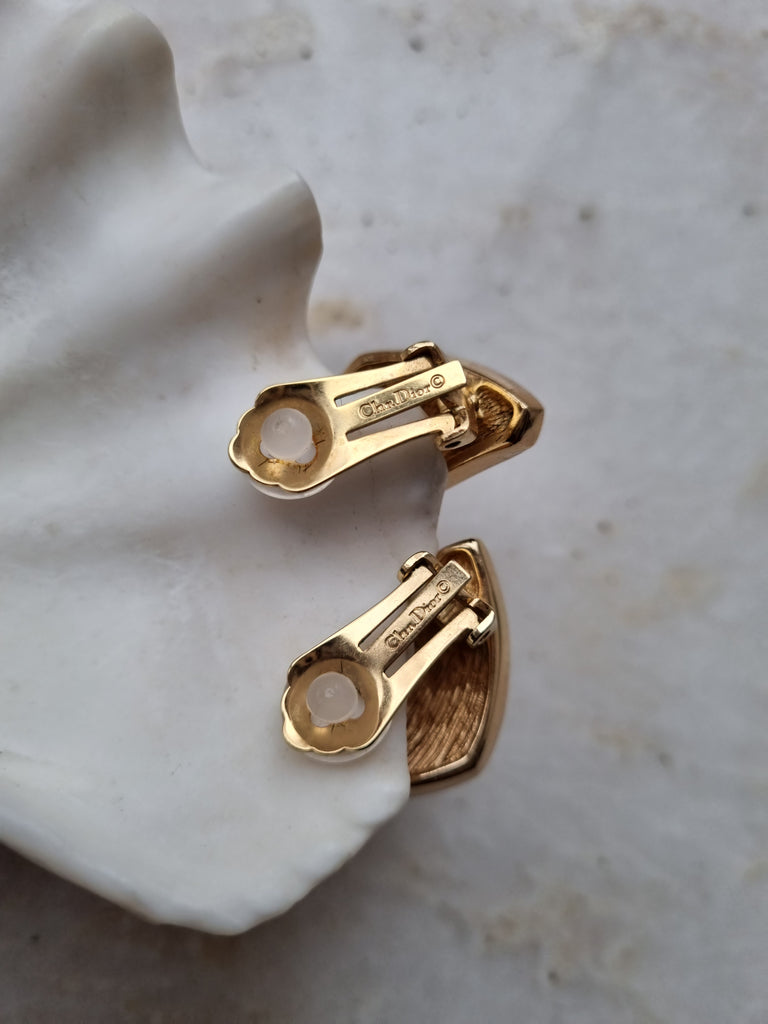 Vintage Christian Dior clip on earrings