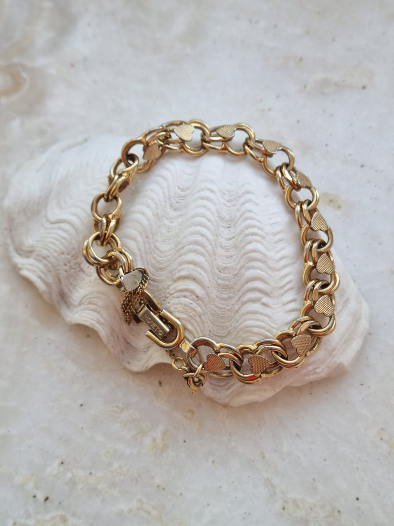 Vintage Monet heart bracelet