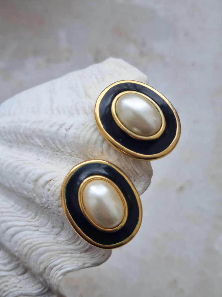 Vintage clip on earrings