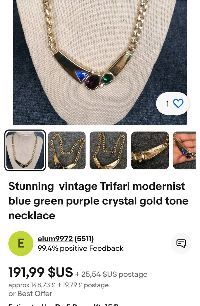 Vintage Trifari 90's necklace