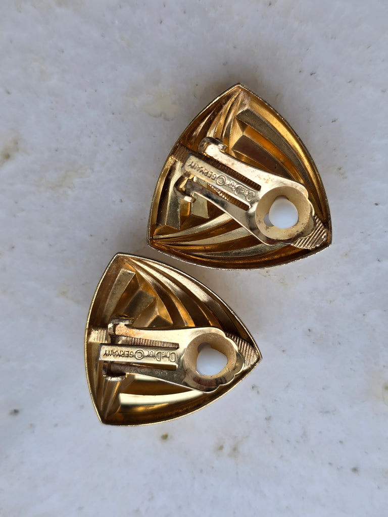 Vintage Cristian Dior clip on earrings