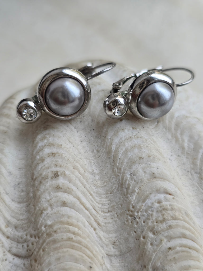 Silver tone earrings