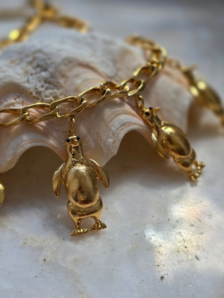 Vintage D'Orlan gold tone necklace